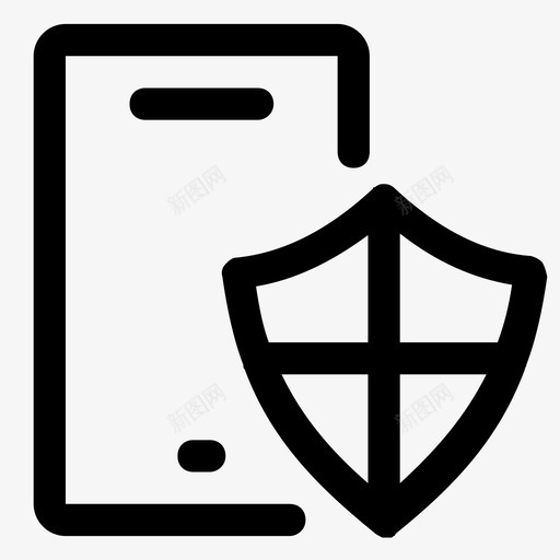 移动安全设备查找图标svg_新图网 https://ixintu.com 保护 安全 技术 查找 移动安全 设备