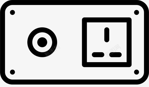 墙壁插座电缆连接器图标svg_新图网 https://ixintu.com smashicons连接器电缆外形 墙壁插座 电缆 连接器