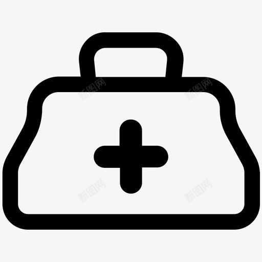 医生包急救医疗图标svg_新图网 https://ixintu.com 医生包 医疗 医疗保健图标 急救