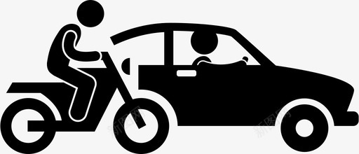 在路上汽车摩托车图标svg_新图网 https://ixintu.com 交通 在路上 摩托车 汽车 街道 高峰期
