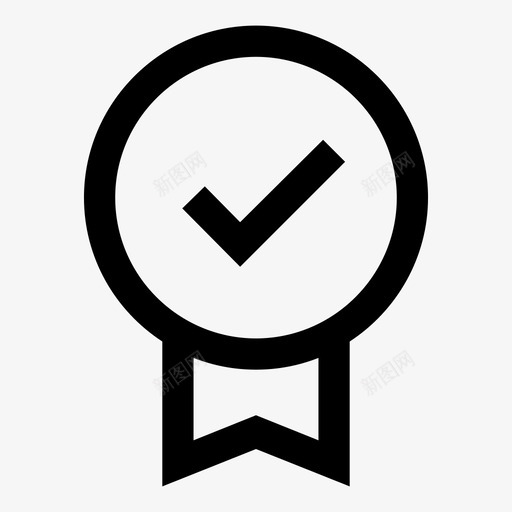 奖章保证徽章图标svg_新图网 https://ixintu.com 保证 奖章 徽章 认证