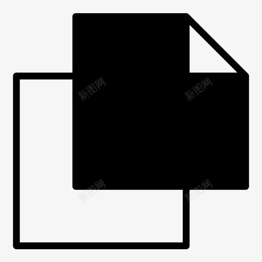 页面文件纸张图标svg_新图网 https://ixintu.com 文件 纸张 纸质文件 页面