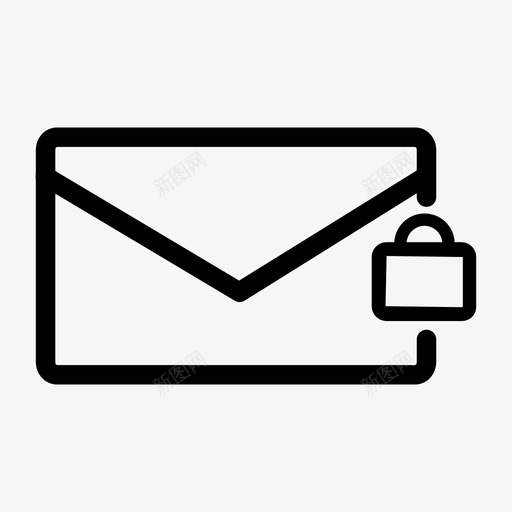 邮件锁定安全电子邮件图标svg_新图网 https://ixintu.com 安全 电子邮件 邮件锁定