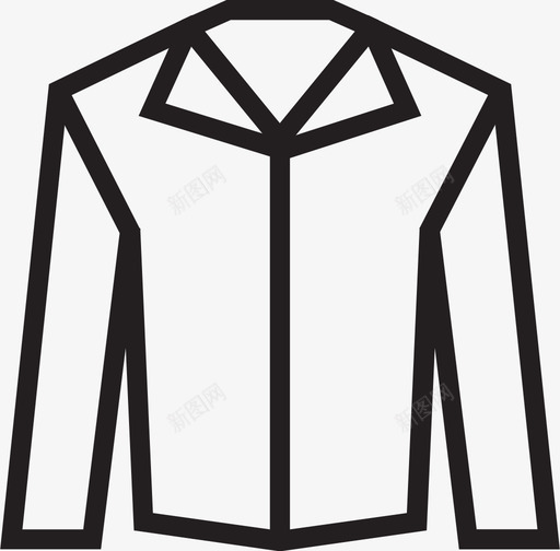 夹克外套衣服图标svg_新图网 https://ixintu.com 外套 夹克 衣服