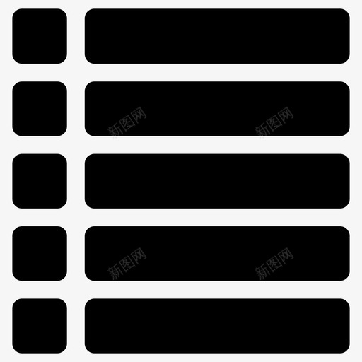 项目符号列表内容媒体图标svg_新图网 https://ixintu.com 内容 媒体 播放列表 菜单 项目符号列表