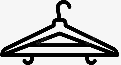 衣架配件时尚图标svg_新图网 https://ixintu.com 女装 时尚 时尚女装 衣架 配件
