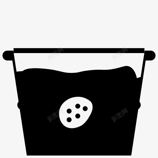 盆栽种子栽培花盆图标svg_新图网 https://ixintu.com 园艺 土壤 栽培 盆栽种子 种子 花盆 锡花盆的美味种子