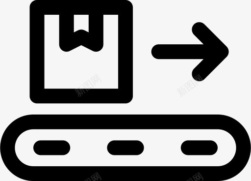 行李传送带机场包裹图标svg_新图网 https://ixintu.com 全球物流 包裹 机场 行李传送带 运输 邮递
