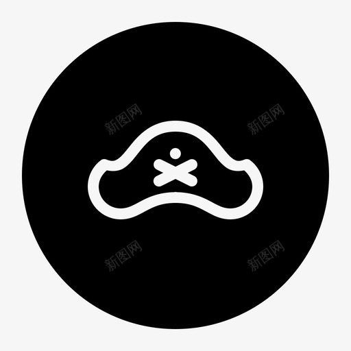 海盗帽子危险图标svg_新图网 https://ixintu.com 危险 帽子 海洋生物的区别线 海盗