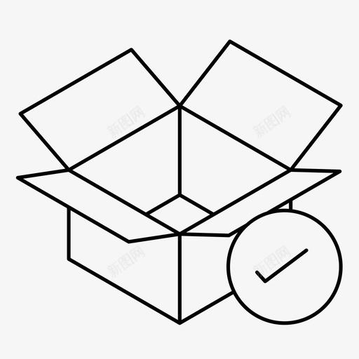移动箱子接受确认订单图标svg_新图网 https://ixintu.com 交货 包装 接受 确认订单 移动箱子 箱子 继续