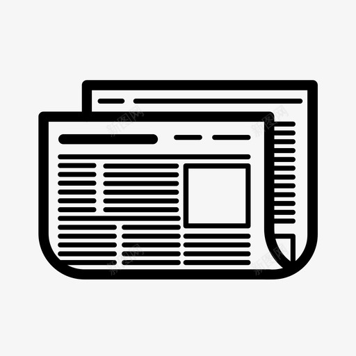 报纸工作办公室图标svg_新图网 https://ixintu.com 办公室 工作 工作项目 报纸