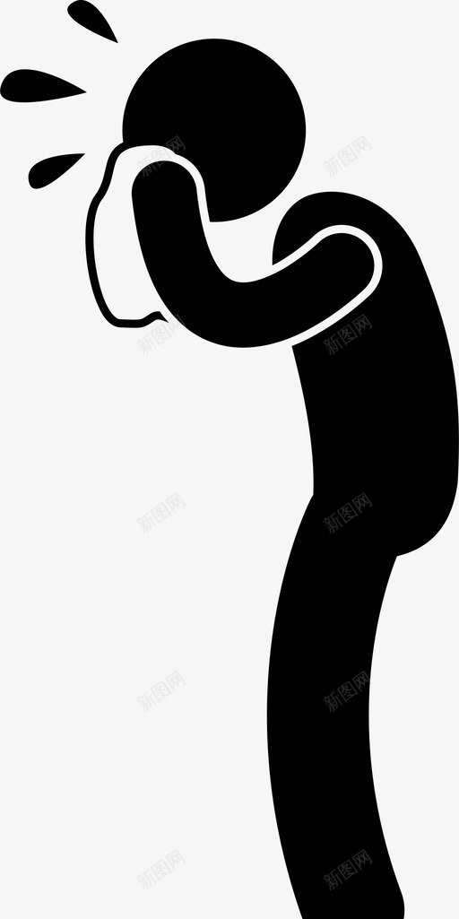 哭泣哀悼悲伤图标svg_新图网 https://ixintu.com 哀悼 哭泣 悲伤 葬礼