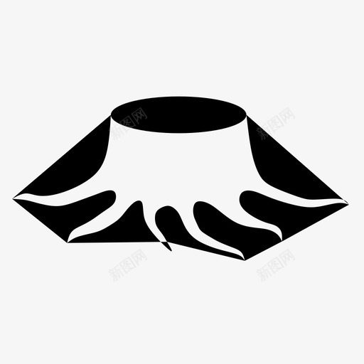 树桩砍性质图标svg_新图网 https://ixintu.com 性质 树桩 根 砍