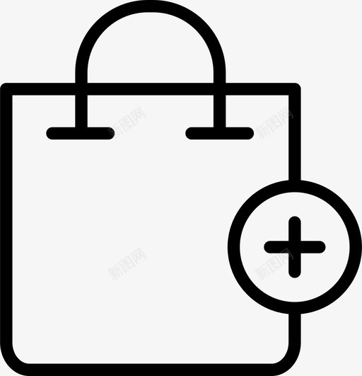 购物袋电子商务商店图标svg_新图网 https://ixintu.com 商店 电子商务 购物袋