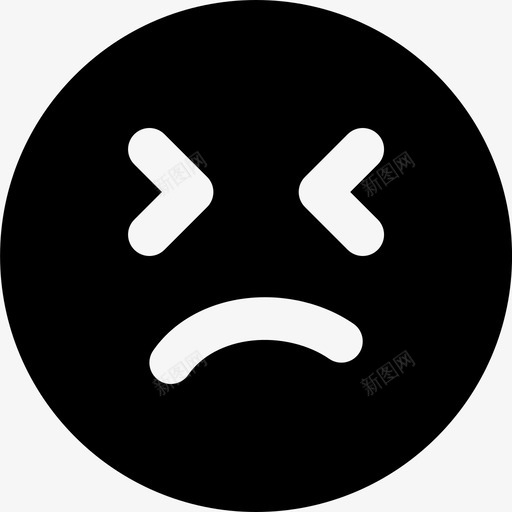 愤怒表情漂亮图标表情2md纯色svg_新图网 https://ixintu.com 愤怒 漂亮图标表情2md纯色 表情