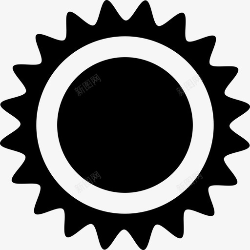 太阳热光图标svg_新图网 https://ixintu.com 光 太阳 热