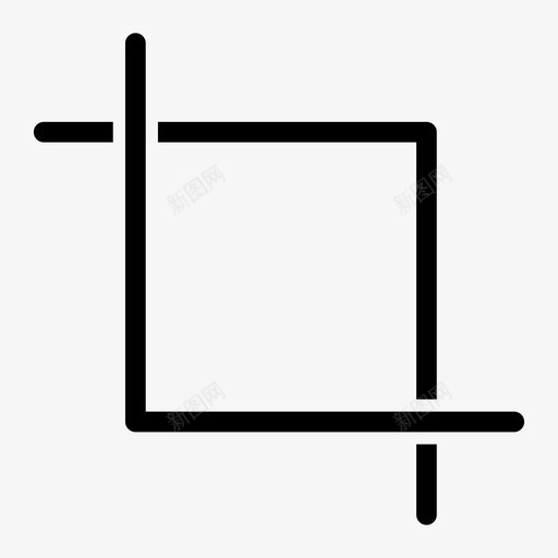 裁剪应用程序照片图标svg_新图网 https://ixintu.com 图片 工具 应用程序 照片 界面 裁剪