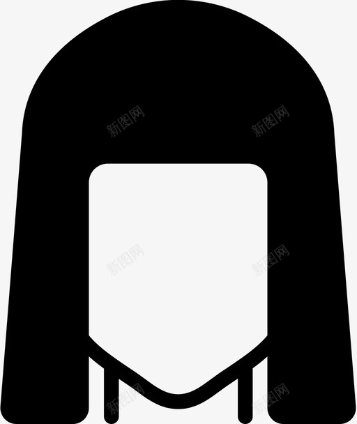 女人发型美女帅哥发型稳重图标svg_新图网 https://ixintu.com 女人发型 帅哥发型稳重 美女