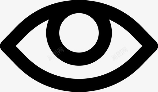 人眼视图视觉图标svg_新图网 https://ixintu.com 人眼 人眼md轮廓 视图 视觉