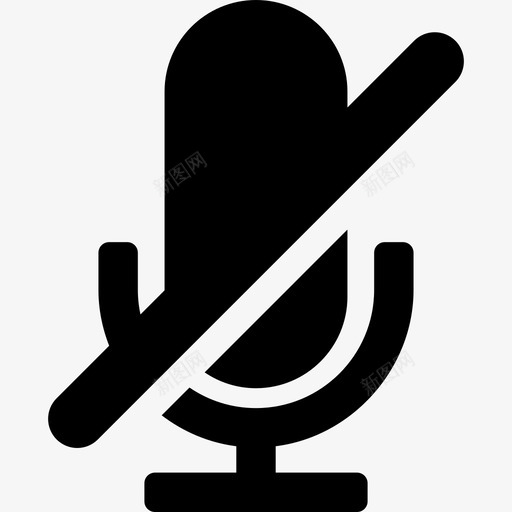 静音麦克风界面管理用户界面图标svg_新图网 https://ixintu.com 界面 管理用户界面 静音麦克风