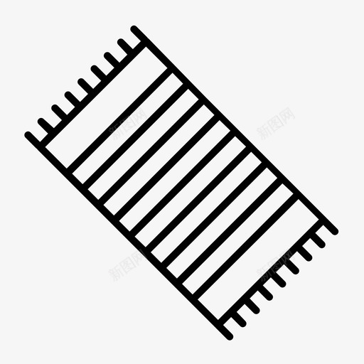 沙滩巾澳大利亚夏季图标svg_新图网 https://ixintu.com 夏季 沙滩巾 澳大利亚