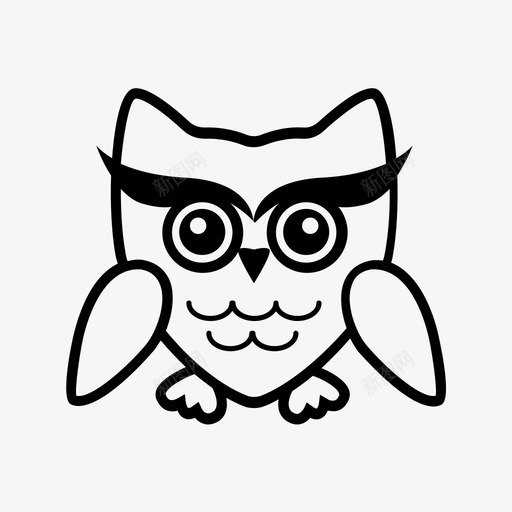 猫头鹰大自然夜猫子图标svg_新图网 https://ixintu.com 夜猫子 大自然 猫头鹰 聪明