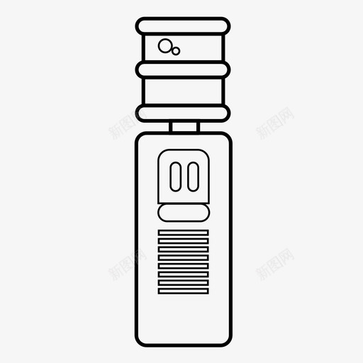 水冷却器接头分配器图标svg_新图网 https://ixintu.com 分配器 办公室 接头 水冷却器