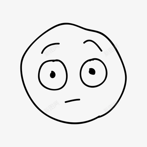 惊讶的表情画的手的图标svg_新图网 https://ixintu.com 恶心的 惊讶的表情 手的 手绘的表情 画的