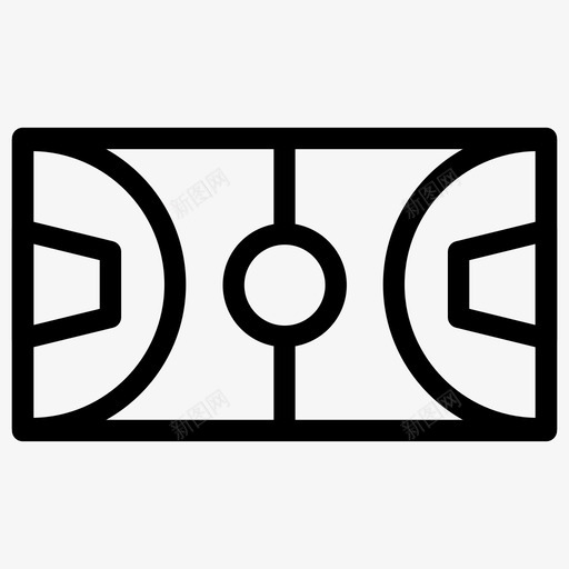 篮球场场地运动图标svg_新图网 https://ixintu.com 场地 篮球场 篮球场运动 运动