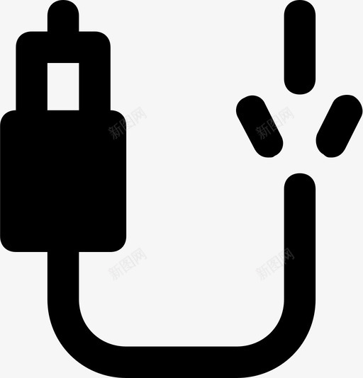 音频电缆损坏连接器smashicons连接器电缆md固态图标svg_新图网 https://ixintu.com smashicons连接器电缆md固态 连接器 音频电缆损坏