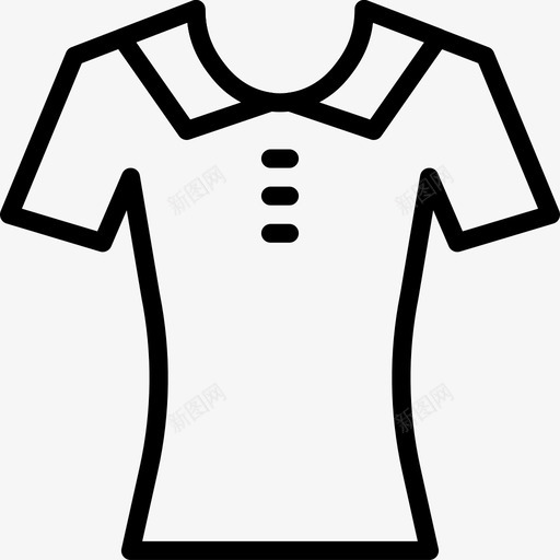 衬衫衣服时尚图标svg_新图网 https://ixintu.com 女人 时尚 漂亮女人衣服轮廓 衣服 衬衫