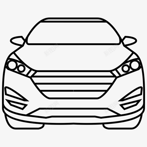 图森汽车现代图标svg_新图网 https://ixintu.com 图森 图森系列 汽车 现代