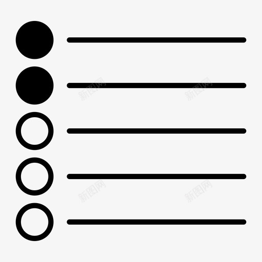 项目符号列表检查完成图标svg_新图网 https://ixintu.com 完成 待办事项列表 检查 项目 项目符号列表