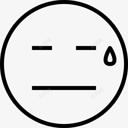 尴尬表情人图标svg_新图网 https://ixintu.com 人 尴尬 细节图标情感和表情 表情