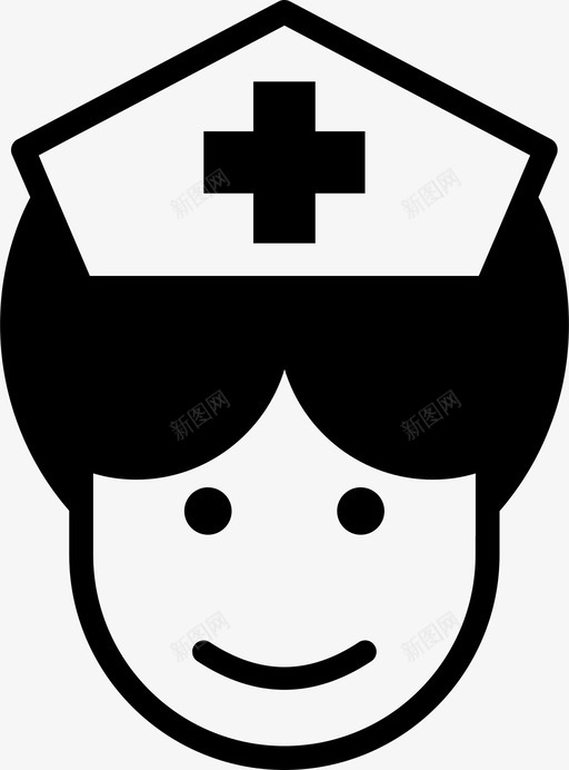 护士医务人员专业人员图标svg_新图网 https://ixintu.com 专业人员 医务人员 护士
