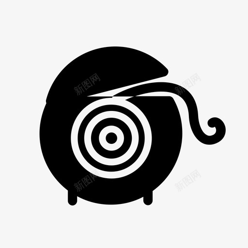 牙线清洁牙齿口腔卫生图标svg_新图网 https://ixintu.com 口腔卫生 清洁牙齿 牙线 牙齿 迷你图标集固体风格牙齿牙医牙科