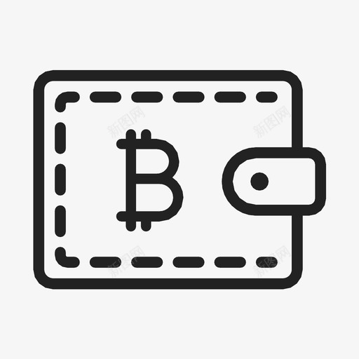 比特币钱包数字货币数字钱包图标svg_新图网 https://ixintu.com 商业 数字货币 数字钱包 比特币钱包 货币