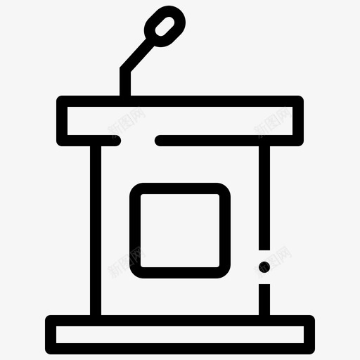 dias会议麦克风图标svg_新图网 https://ixintu.com dias 会议 学校和学习热线 教育 演讲 讲台 麦克风