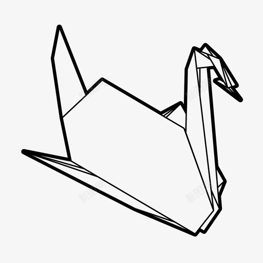 折纸天鹅儿童工艺品图标svg_新图网 https://ixintu.com 儿童 工艺品 折纸 折纸天鹅 日本传统 游戏