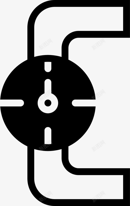 压力计流量水图标svg_新图网 https://ixintu.com 压力计 水 流量 粉碎管和水流量固体