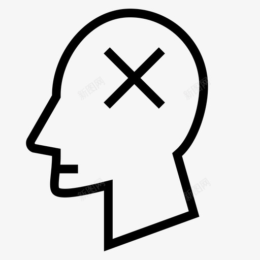 死亡消灭杀死图标svg_新图网 https://ixintu.com 人头 杀死 死亡 消灭 目标