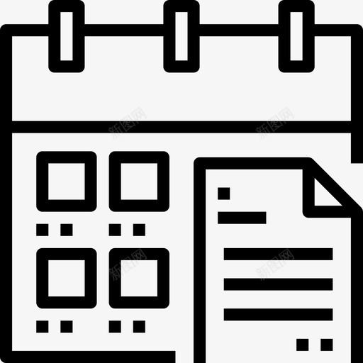 规划银行商业图标svg_新图网 https://ixintu.com 商业 尘线概念图标投融资 投资 规划 金融 银行