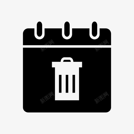 垃圾箱记事本日历删除笔记图标svg_新图网 https://ixintu.com 删除笔记 垃圾箱 垃圾箱记事本 日历 笔记本 记事本