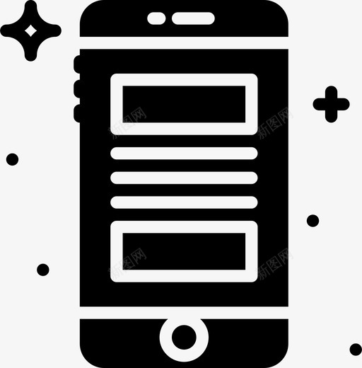 网页文章通讯功能图标svg_新图网 https://ixintu.com smashicons移动功能固体 功能 移动 网页文章 通讯