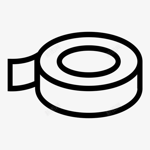 胶带固定器透明胶带图标svg_新图网 https://ixintu.com 包装 固定器 文具 胶带 透明胶带