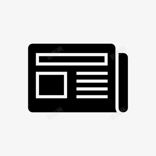 报纸文章博客图标svg_新图网 https://ixintu.com 博客 报纸 文章 时间表