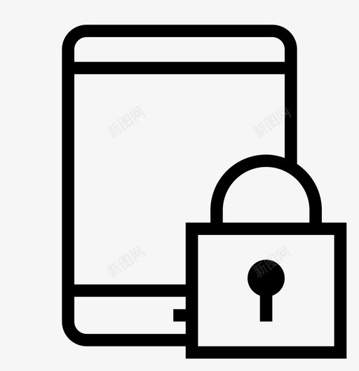 平板电脑锁定不可访问移动图标svg_新图网 https://ixintu.com 不可访问 安全 平板电脑锁定 挂锁 硬件和设备 移动