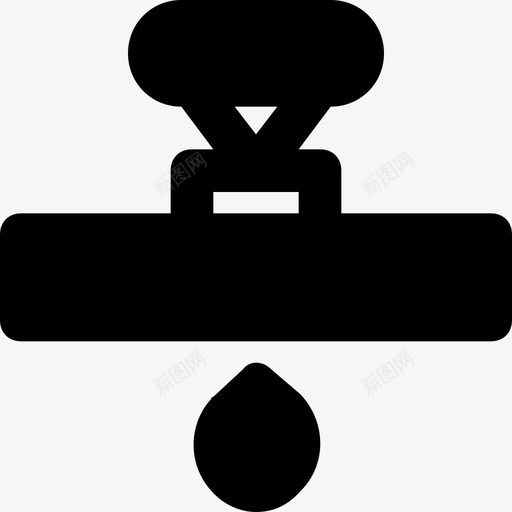 泄漏阀流量水图标svg_新图网 https://ixintu.com 水 泄漏阀 流量 粉碎管和水流量md固体
