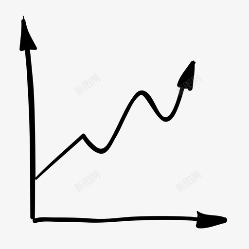向上图表良好图标svg_新图网 https://ixintu.com 向上 图表 增加 手绘杂项 良好