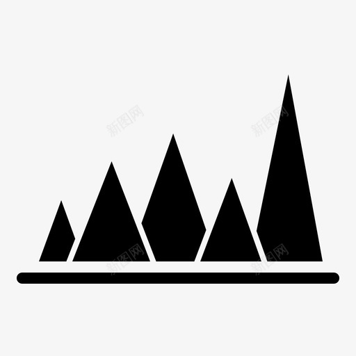 峰值图分析图表图标svg_新图网 https://ixintu.com 信息图元素实心 分析 图表 峰值 峰值图 报告